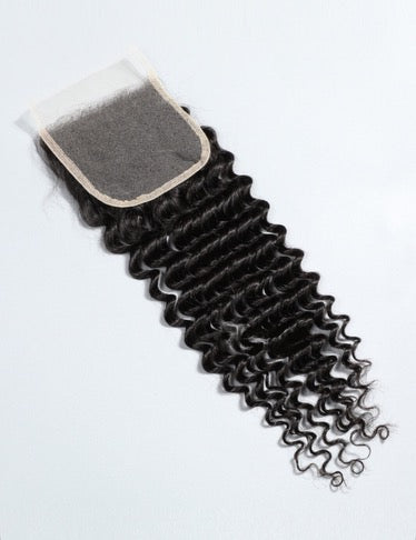 Transparent Lace Closure
Deep Wave 4X4 inch