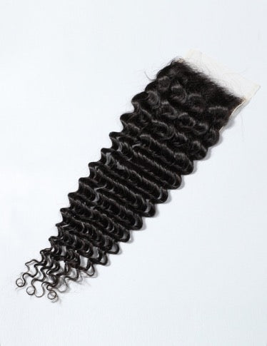Transparent Lace Closure
Deep Wave 4X4 inch